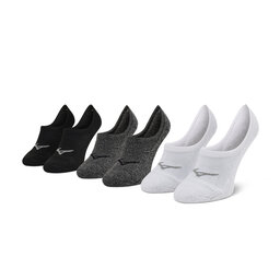 Mizuno Lot de 3 paires de socquettes homme Mizuno Super Short Socks 3P J2GX005577 White/Black/Grey