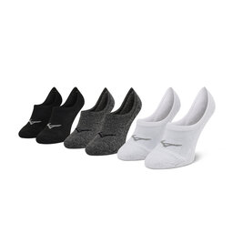 Mizuno Sada 3 párů pánských ponožek Mizuno Super Short Socks 3P J2GX005577 White/Black/Grey