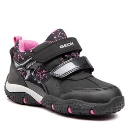 Geox Сникърси Geox J Baltic G.B Abx A 26H1A 0BCMN C0922 S Black/Fuchsia