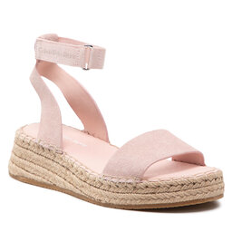 Calvin Klein Jeans Еспадрили Calvin Klein Jeans Sporty Wedge Sandal Ankle Clip YW0YW00567 Pale Conch Shell TFT