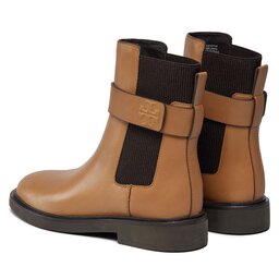 

Челсі Tory Burch Double T Chelsea Boot 152831 Almond Flour / Coco 200, Бежевий