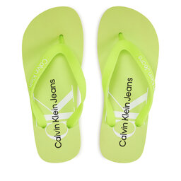 Calvin Klein Jeans Infradito Calvin Klein Jeans Beach Sandal Monologo Tpu YW0YW01246 Verde