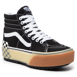 Vans Sneakersy Vans Sk8-Hi Stacked VN0A4BTW95Y1 Black/Checkerboard
