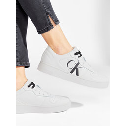 

Снікерcи Calvin Klein Jeans Cupsole Laceup Basket Low Lth YW0YW00692 Bright White 0K4, Білий