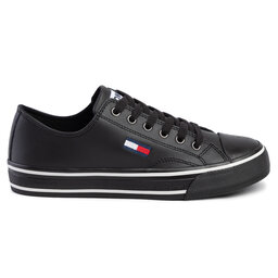 

Кеди Tommy Jeans Leather City Sneaker EN0EN00746 Black BDS, Чорний