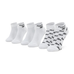 Reebok 3er-Set hohe Unisex-Socken Reebok Cl Fo Ankle Sock 3P GG6674 White