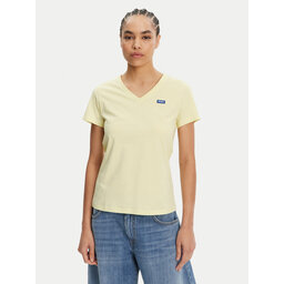 HUGO HUGO Póló Classic 50513667 Sárga Slim Fit