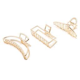 Σετ 3 τσιμπιδάκια μαλλιών ONLY 15286978 Gold