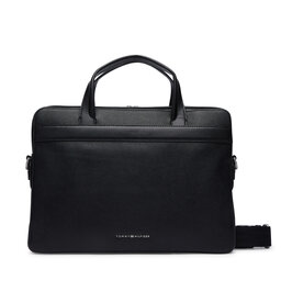Tommy Hilfiger Laptoptasche Tommy Hilfiger Th Business Leather Computer Bag AM0AM14731 Schwarz