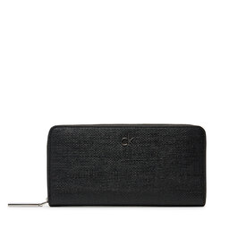 Calvin Klein Velká dámská peněženka Calvin Klein Ck Daily Large Zip Around_Tex K60K612960 Černá