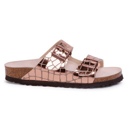 

Шльопанці Birkenstock Arizona Bs 1016047 Gator Gleam Copper, Золотий