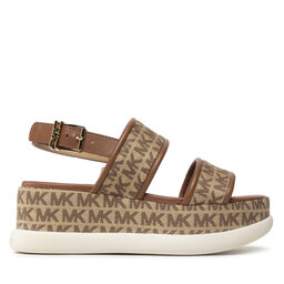 

Босоніжки MICHAEL Michael Kors Presley Platform Sandal 40S2PRFA1Y Beige/Ebony, Коричневий
