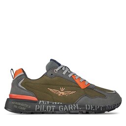 

Снікерcи Aeronautica Militare 232SC214CT3228 Blu/Green/Grey 94455, Зелений