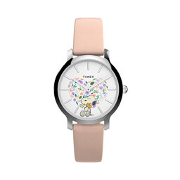 Timex Pulkstenis Timex Timex x Peanuts® TW2W85100 Sudraba