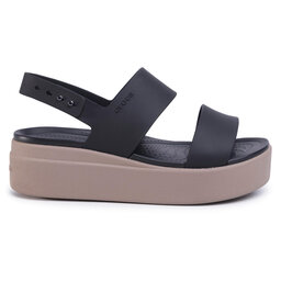 

Босоніжки Crocs Brooklyn Low Wedge W 206453 Black/Mushroom, Чорний