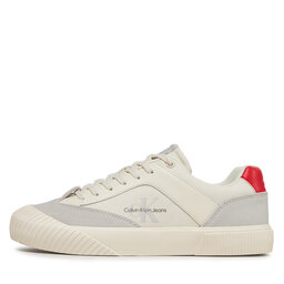 

Снікерcи Calvin Klein Jeans Skater Vulc Low Mix Mg Btw YM0YM00916 Creamy White/Oyster Mushroom/Flery, Бежевий