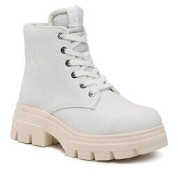 Calvin Klein Jeans Tronchetti Calvin Klein Jeans Chunky Boot Vintange Tongue YW0YW00947 White YBR