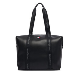 Tommy Jeans Handtasche Tommy Jeans Tjw Daily Elevated Tote AW0AW19046 Schwarz