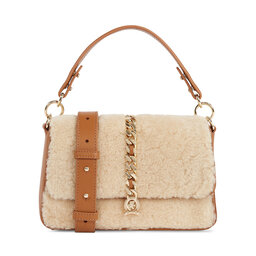 Tommy Hilfiger Handtasche Tommy Hilfiger Luxe Leather Crossover Shearling AW0AW15871 Shearling 0K4