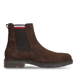 

Челсі Tommy Hilfiger Corpoarte Hilfiger Suede Chelsea FM0FM04803 Cocoa GT6, Коричневий