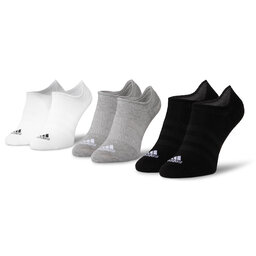 adidas Zestaw 3 par niskich skarpet unisex adidas Light Nosh 3PP DZ9414 Mgreyh/White/Black