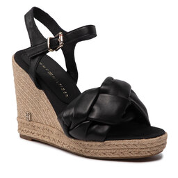 Tommy Hilfiger Espadrillos Tommy Hilfiger Th Waves High Wedge Sandal FW0FW06671 Black BDS