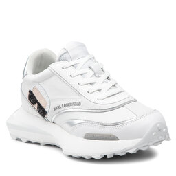 KARL LAGERFELD Sneakers KARL LAGERFELD KL62930 White Lthr/Sde W/Silver