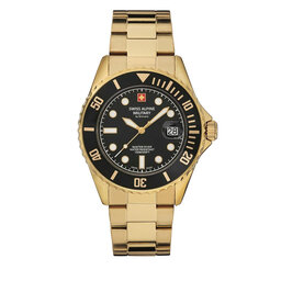 Swiss Alpine Military Часовник Swiss Alpine Military 7053.1117 Gold/Black