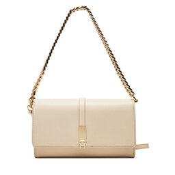 Tommy Hilfiger Handtasche Tommy Hilfiger Th Heritage Conv Crossover Chain AW0AW17223 Écru