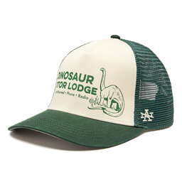 American Needle Czapka z daszkiem American Needle Sinclair - Dinosaur Motor Lodge SMU730A-DINOM Dark Green/Ivory