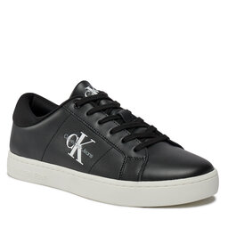 Calvin Klein Jeans Laisvalaikio batai Calvin Klein Jeans Classic Cupsole Low Laceup Lth YM0YM00864 Black/Bright White 0GM