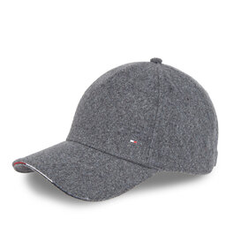 Tommy Hilfiger Шапка с козирка Tommy Hilfiger Elevated Corporate Cap AM0AM11485 Grey Melange P4A