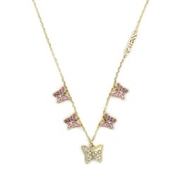 

Браслет Guess JUBN04 101JW YWL GOLD/LIGHT PINK, Золотий