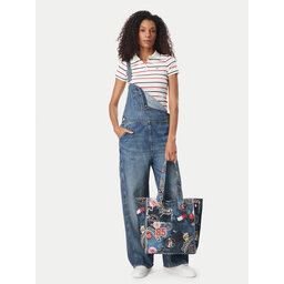 Tommy Jeans Handtasche Tommy Jeans Tjw Bodega Trompe L'Oeil Tote AW0AW19304 Dunkelblau