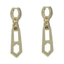 Luv AJ Örhängen Luv AJ Zipper Hoops HOL22-E-ZH-G Golden