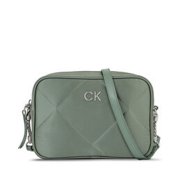 Calvin Klein Rankinė Calvin Klein Re-Lock Quilt Camera Bag - Satin K60K611535 Sea Spray LKG