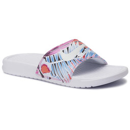 Nike Pantoletten Nike Benassi Jdi Print 618919 113 White/Habanero/Ember Glow