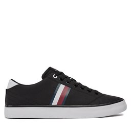 Tommy Hilfiger Sneakers Tommy Hilfiger Th Hi Vulc Low Stripes Mesh FM0FM04946 Nero