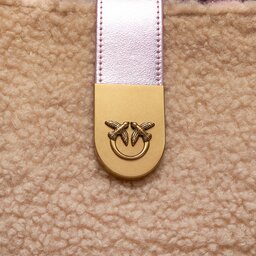 

Сумка Pinko Madame Shopper AI 23-24 PLTT 10179 A17Q Ecru/Rosa J6LQ, Бежевий