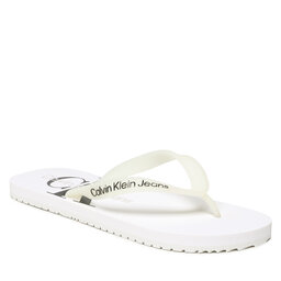Calvin Klein Jeans Flip flop Calvin Klein Jeans Beach Sandal Monogram Tpu YM0YM00838 White YBR
