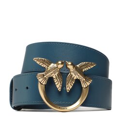 Pinko Damengürtel Pinko Love Berry H4 Belt PE 23 PLT01 100120 A0F1 Petrol Blu G35Q