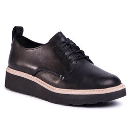 Clarks Oxfords Clarks Trace Walk 261502224 Black Leather