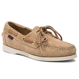 Sebago Mocasini Sebago Docksides Portland Suede W 7000510 Beige Camel 906