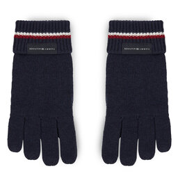 Tommy Hilfiger Gants homme Tommy Hilfiger Corporate Knit Gloves AM0AM11488 Space Blue DW6