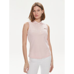 Tommy Hilfiger Tommy Hilfiger Pólóing 1985 WW0WW41794 Rózsaszín Slim Fit
