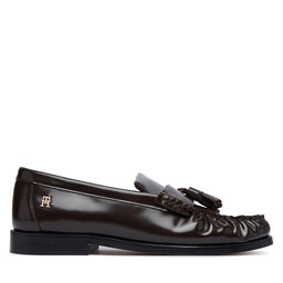 Tommy Hilfiger Slipper Tommy Hilfiger Tassel Abrasivato FW0FW09460 Dunkelbraun