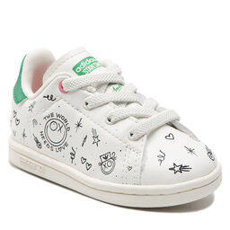 adidas Pantofi adidas Stan Smith El I GY1788 Cwhite/Cwhite/Cblack