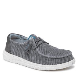 Hey Dude Półbuty Hey Dude Wendy Wave Corduroy 40195-025 Charcoal
