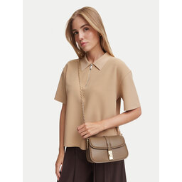 Tommy Hilfiger Handtasche Tommy Hilfiger Th Heritage Chain Crossover AW0AW19319 Beige