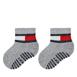 Tommy Hilfiger 2er-Set hohe Kindersocken Tommy Hilfiger 701226500 Grau